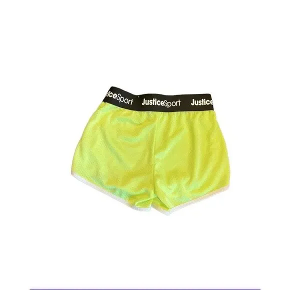 JUSTICE SHORTS GIRLS SIZE SMALL BUNDLE OF 2 PINK AND YELLOW NEW - Picture 6 of 7